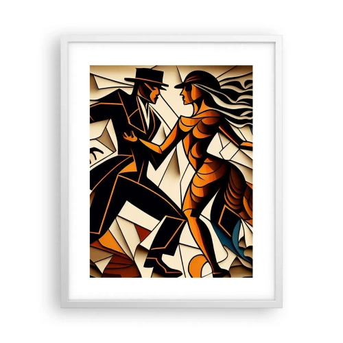 Póster en marco blanco - Danza de pasión - 40x50 cm