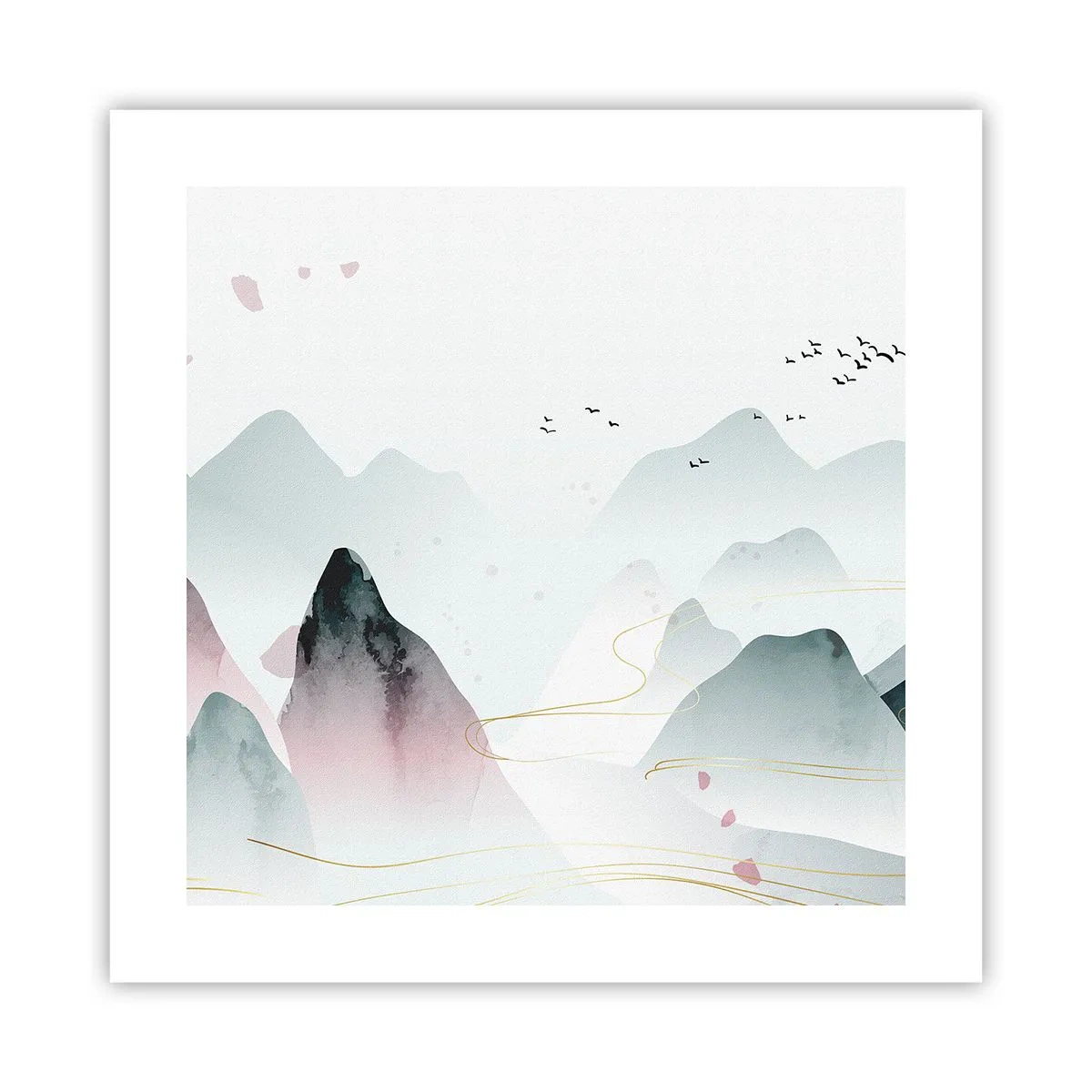 Póster - Sobre las cimas - 40x40 cm
