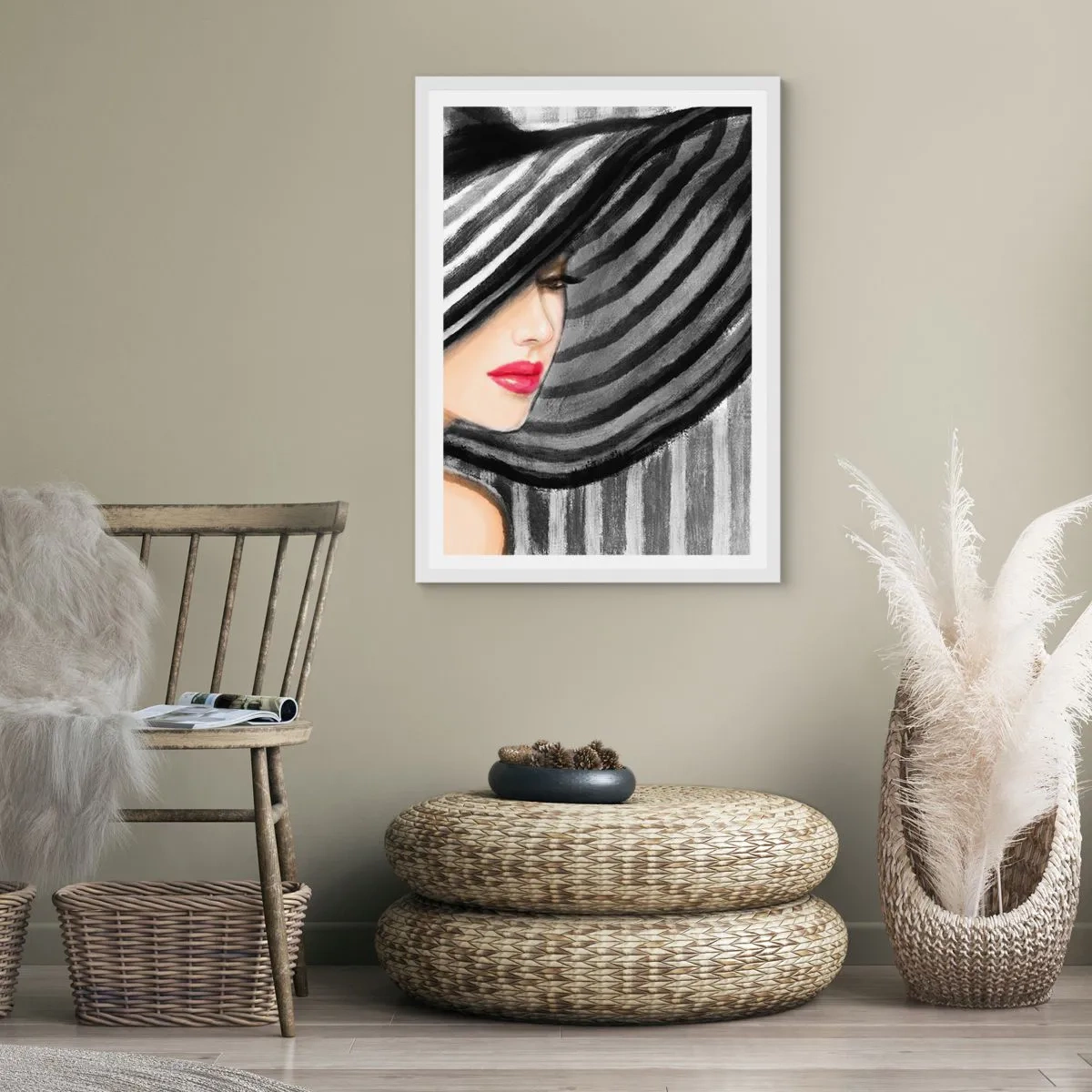 Póster en marco blanco - ¿Dónde puedo encontrarte? - 40x50 cm