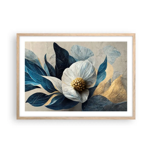 Póster en marco roble claro - Con un corazón de oro - 70x50 cm