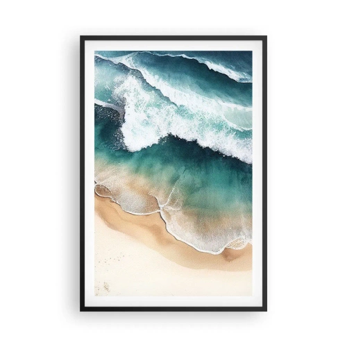 Póster en marco negro - Un encuentro eterno - 61x91 cm