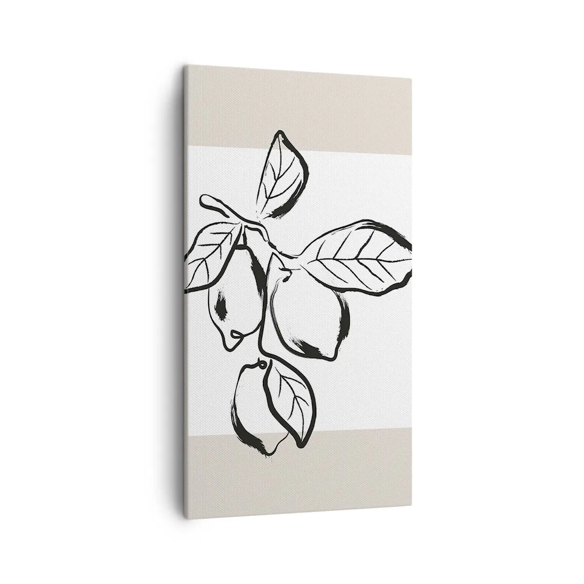 Cuadro sobre lienzo - Impresión de Imagen - Donde el limón madura... - 45x80 cm