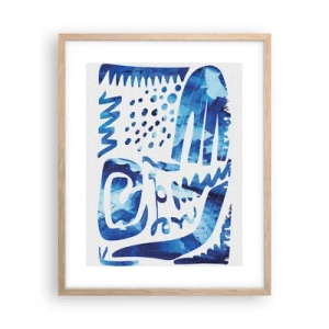 Póster en marco roble claro - Vuelta a las raíces - 40x50 cm