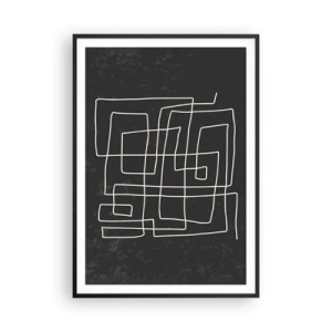 Póster en marco negro - No es tan sencillo - 70x100 cm