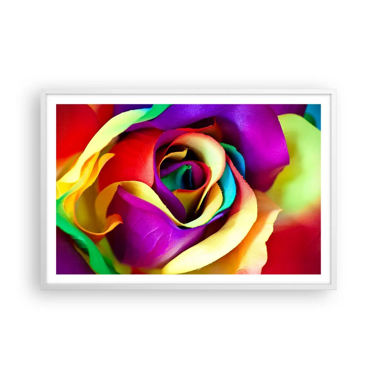 Póster en marco blanco - Es imposible - 91x61 cm