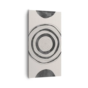 Cuadro sobre lienzo - Impresión de Imagen - Lo importante es lo que hay entre medias - 65x120 cm