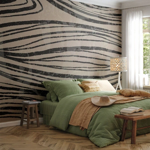 Fotomural Standard Eco - Salpicadura de líneas - Abstracción, Líneas, Moderno - 350x256 cm