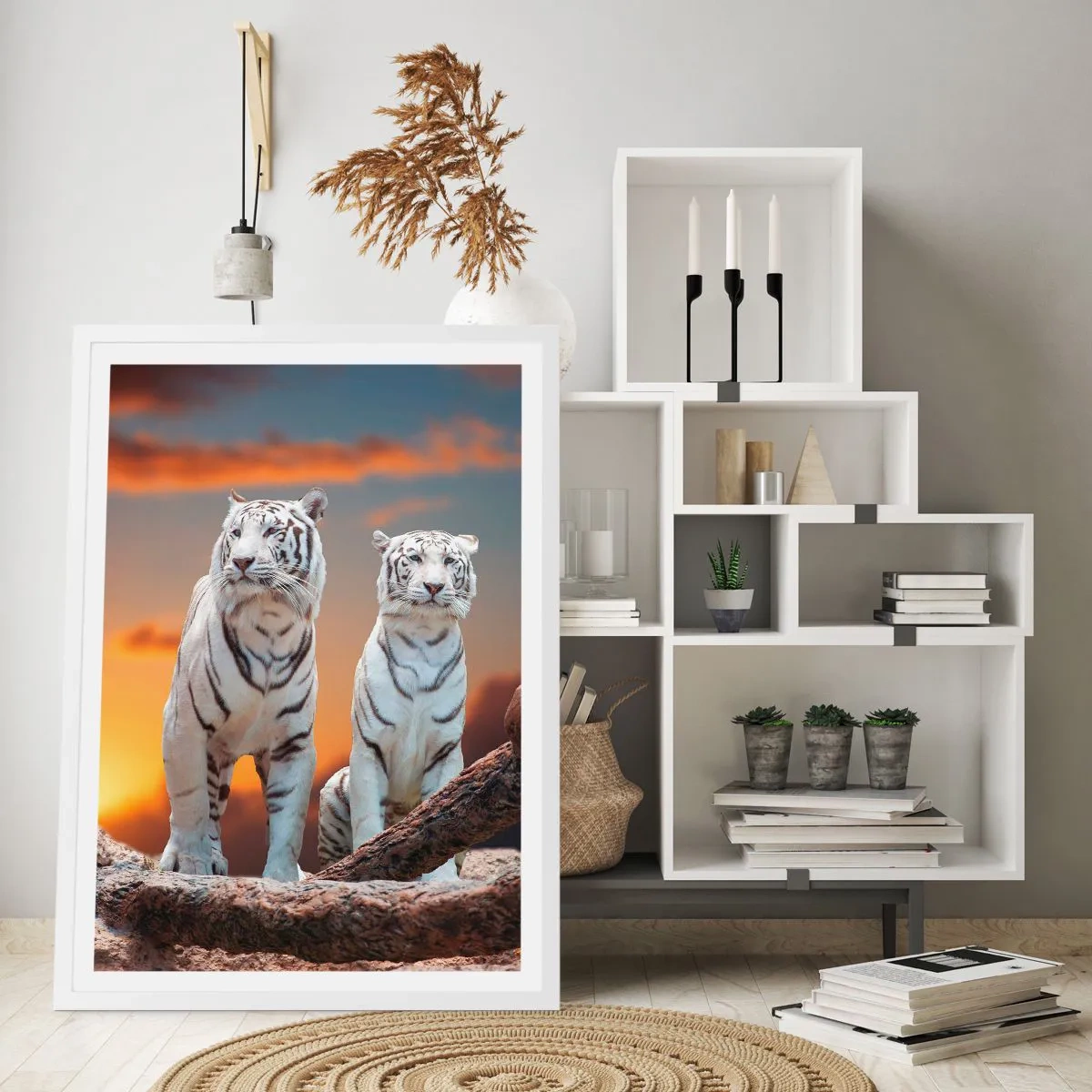 Póster en marco blanco - Como en Narnia - 61x91 cm