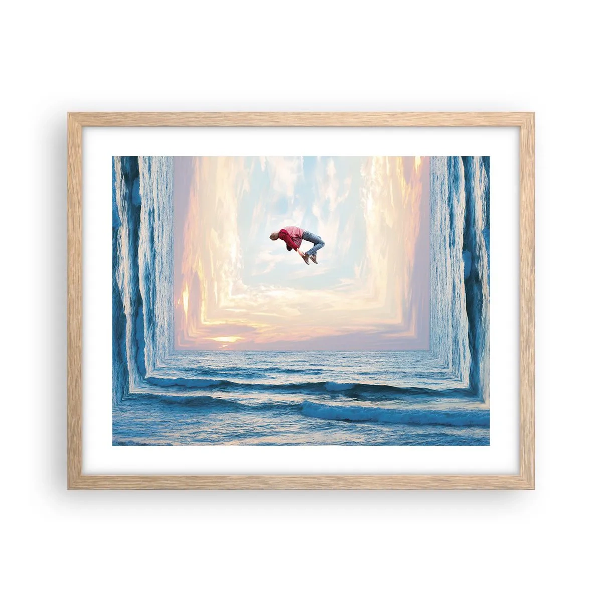 Póster en marco roble claro - A otra dimensión - 50x40 cm