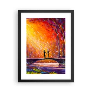 Póster en marco negro - El cielo también los ama - 30x40 cm