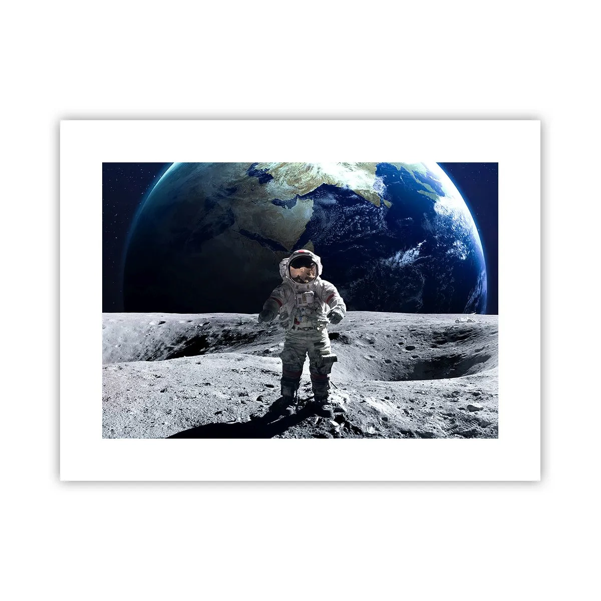 Póster - Saludos desde la Luna - 40x30 cm