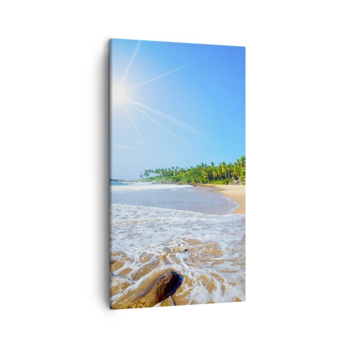 Cuadro sobre lienzo - Impresión de Imagen - Un lugar exótico para ti - 45x80 cm