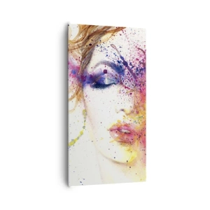 Cuadro sobre lienzo - Impresión de Imagen - Vértigo del arco iris - 65x120 cm