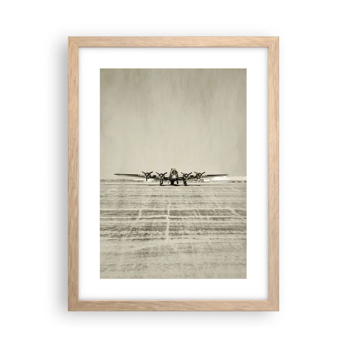 Póster en marco roble claro - Como siempre, preparado - 30x40 cm