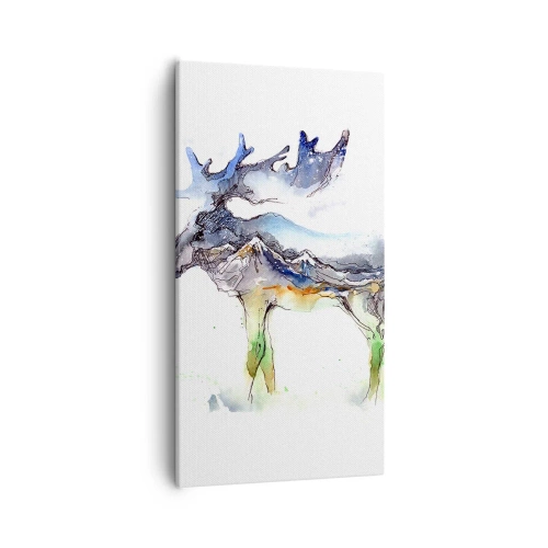 Cuadro sobre lienzo - Impresión de Imagen - El héroe de un cuento de invierno - 55x100 cm