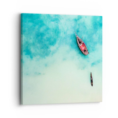 Cuadro sobre lienzo - Impresión de Imagen - Porque en las playas de Zanzíbar, cuando las aguas se desbordan... - 30x30 cm