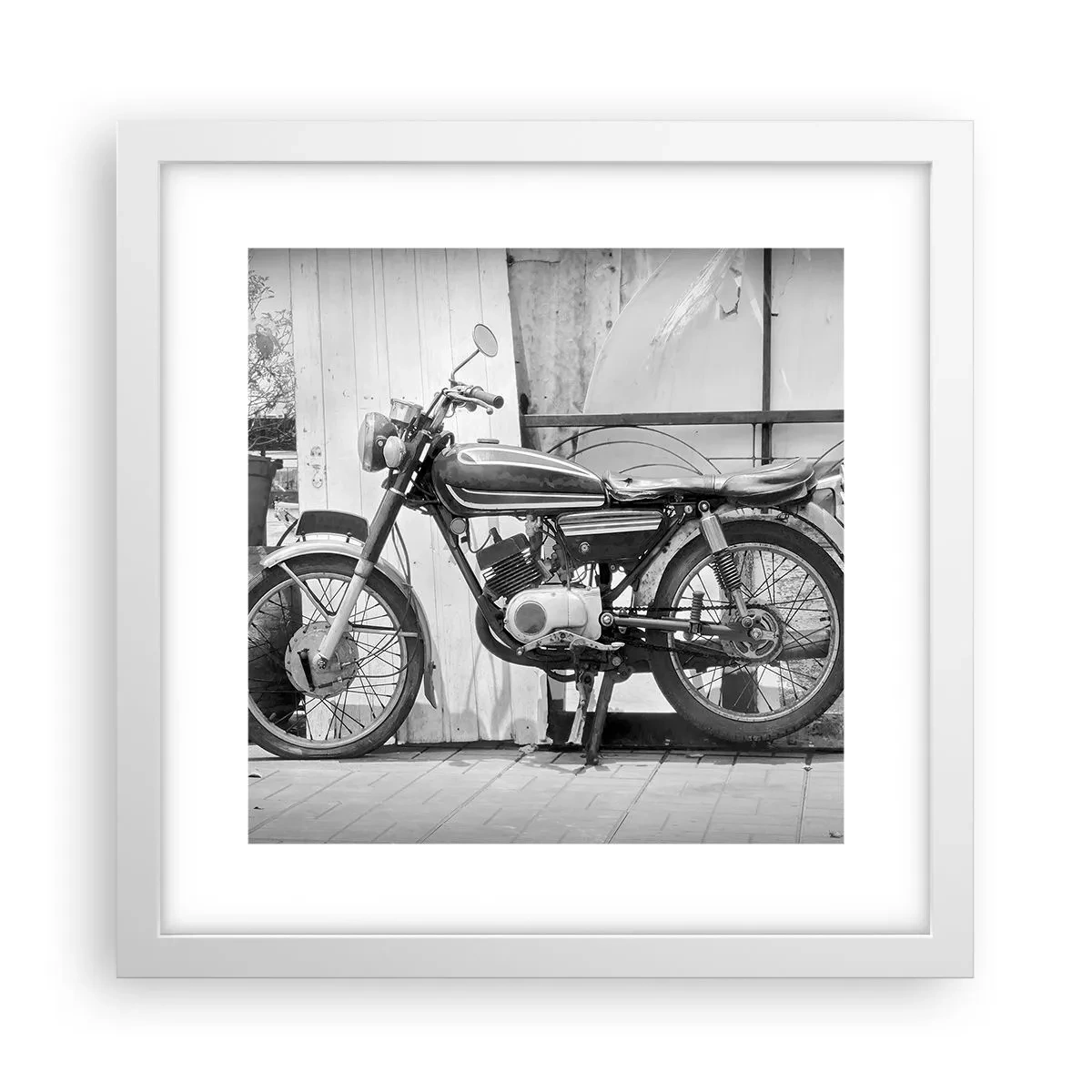 Póster en marco blanco - Los clásicos por encima de todo - 30x30 cm