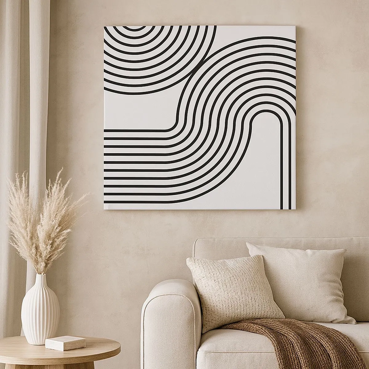 Cuadro sobre lienzo - Impresión de Imagen - En una curva - 30x30 cm