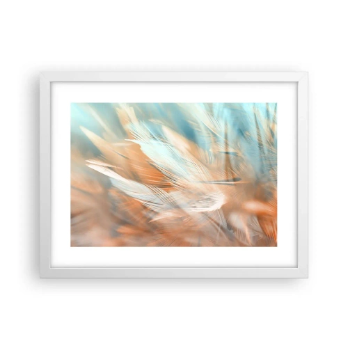 Póster en marco blanco - En la tierra de la suavidad - 40x30 cm