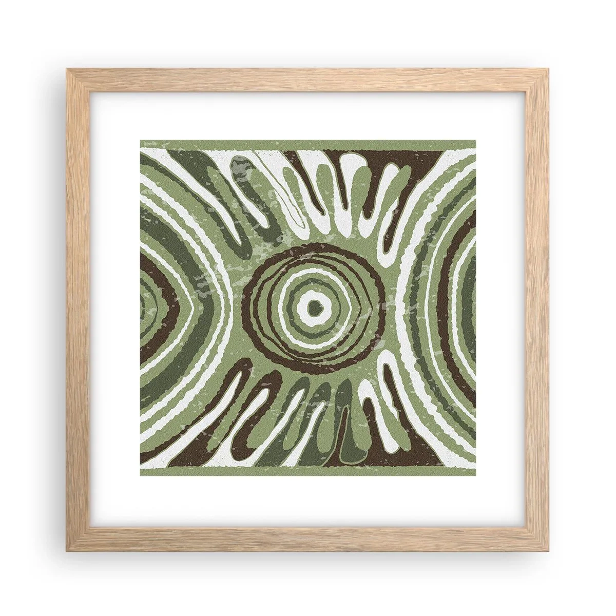 Póster en marco roble claro - Explosión de emociones - 30x30 cm