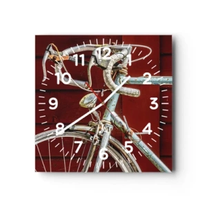 Reloj de pared - Reloj de vidrio - Creada para las victorias - 40x40 cm