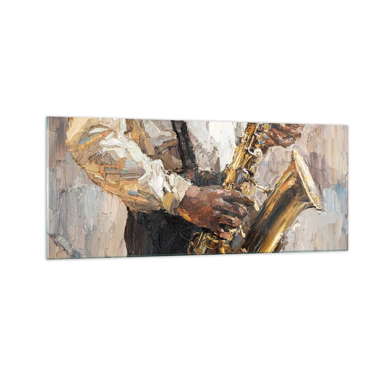 Cuadro sobre vidrio - Impresiones sobre Vidrio - Llegó el momento del solo - 100x40 cm