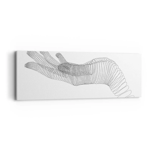 Cuadro sobre lienzo - Impresión de Imagen - Mano elástica - 90x30 cm
