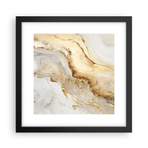 Póster en marco negro - Abstracción: belleza y bondad - 30x30 cm