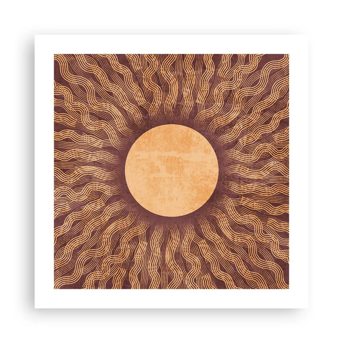 Póster - Icono del sol - 50x50 cm