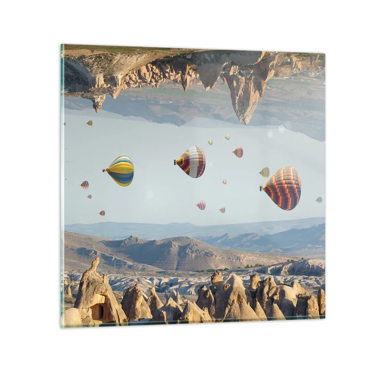 Cuadro sobre vidrio - Impresiones sobre Vidrio - Aquí todo es posible - 70x70 cm