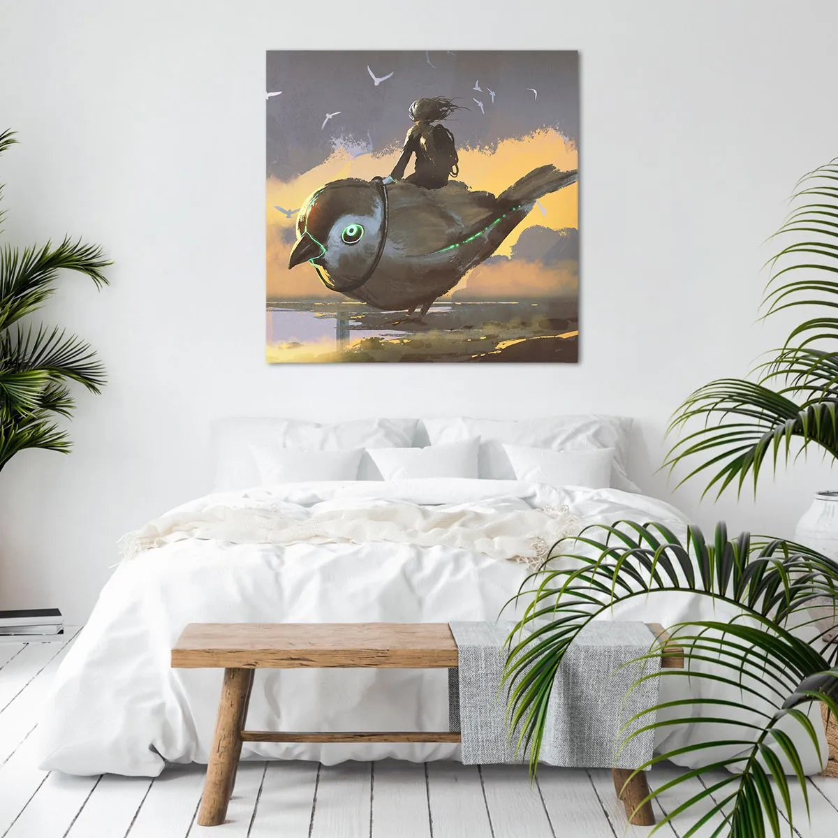 Cuadro sobre lienzo - Impresión de Imagen - Una parada en un viaje fantástico - 50x50 cm