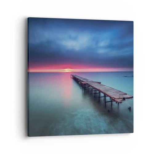 Cuadro sobre lienzo - Impresión de Imagen - Entre el cielo y el agua - 40x40 cm