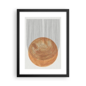 Póster en marco negro - Una composición soleada - 30x40 cm