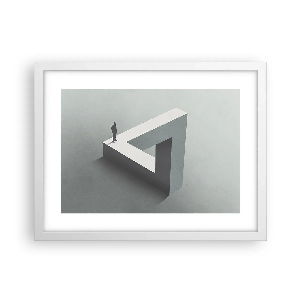 Póster en marco blanco - Y, sin embargo, es posible - 40x30 cm