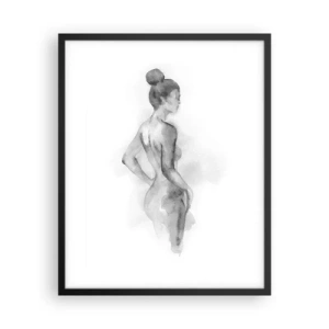 Póster en marco negro - Tan hermosa como la pintura - 40x50 cm