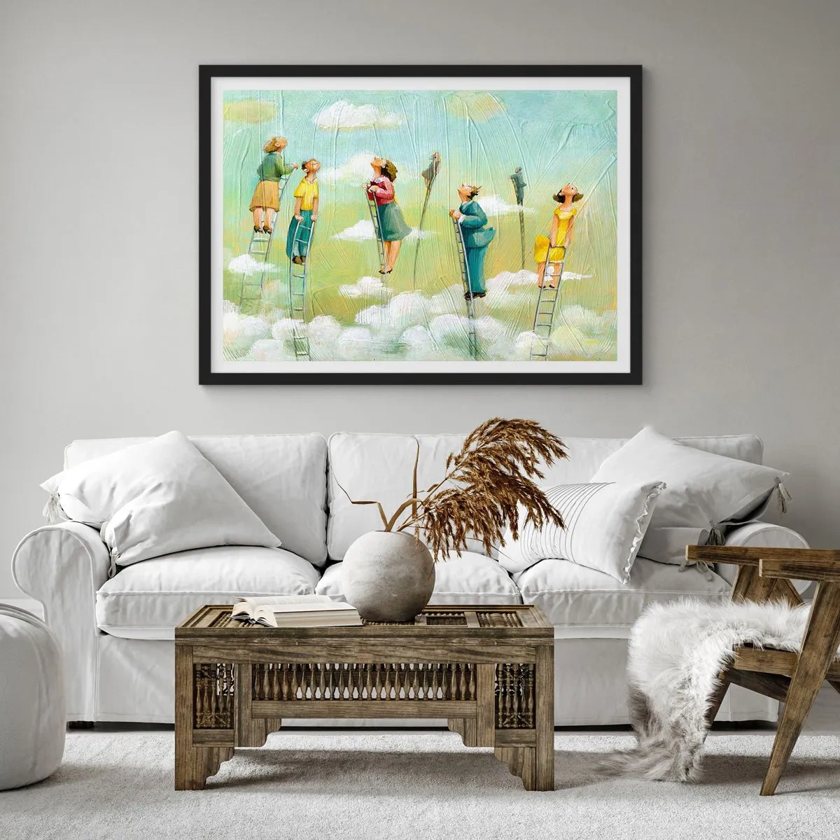 Póster en marco negro - Sigue tu sueño - 50x40 cm