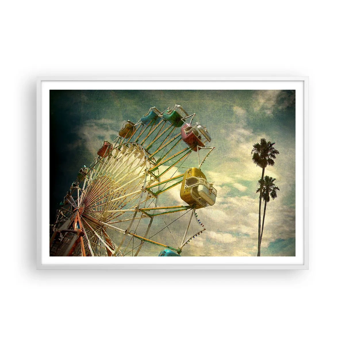 Póster en marco blanco - Será, será un día estupendo.... - 100x70 cm