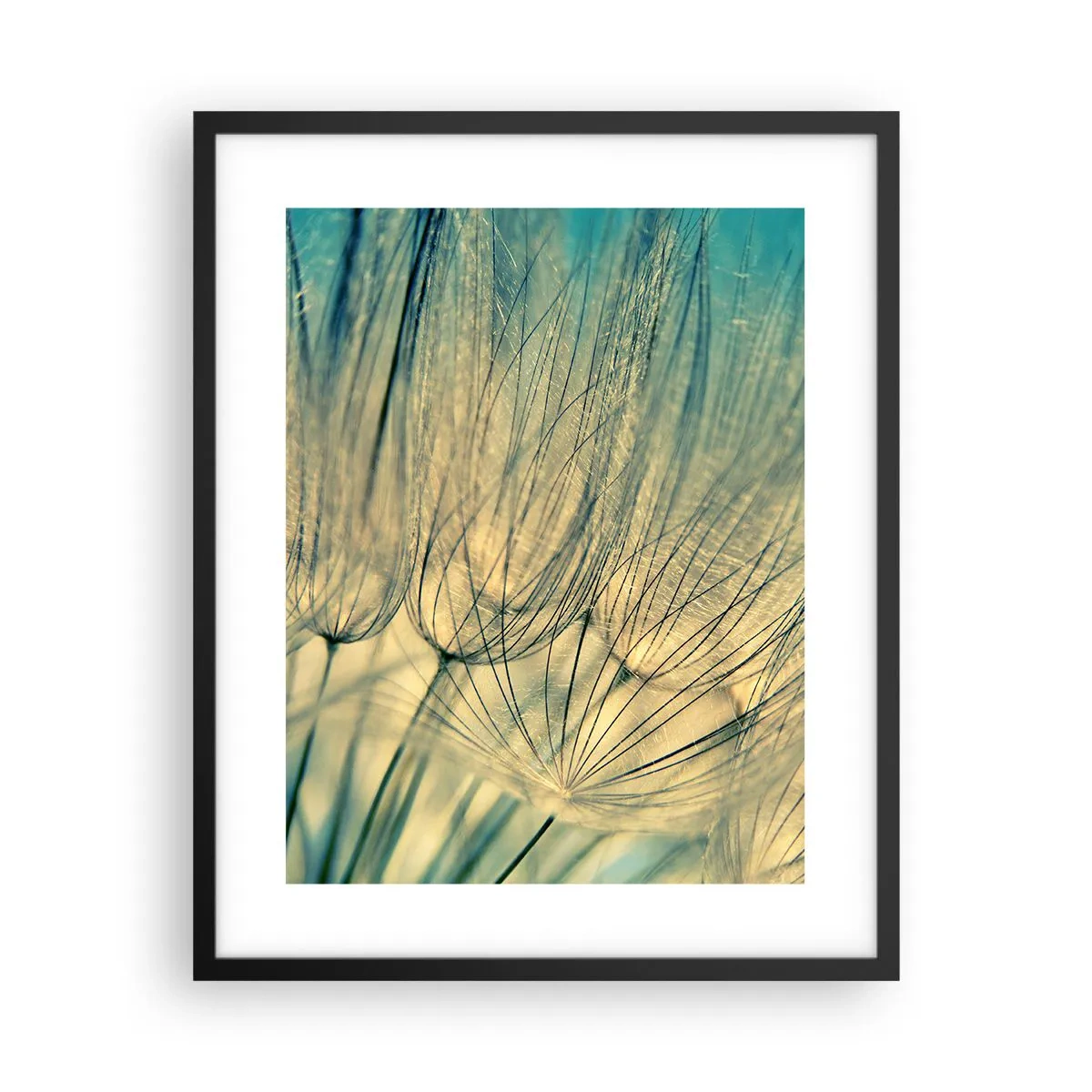 Póster en marco negro - Esperando el viento - 40x50 cm