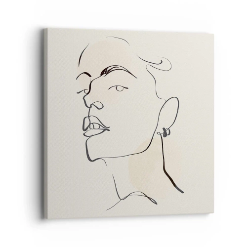 Cuadro sobre lienzo - Impresión de Imagen - Una mirada orgullosa - 30x30 cm