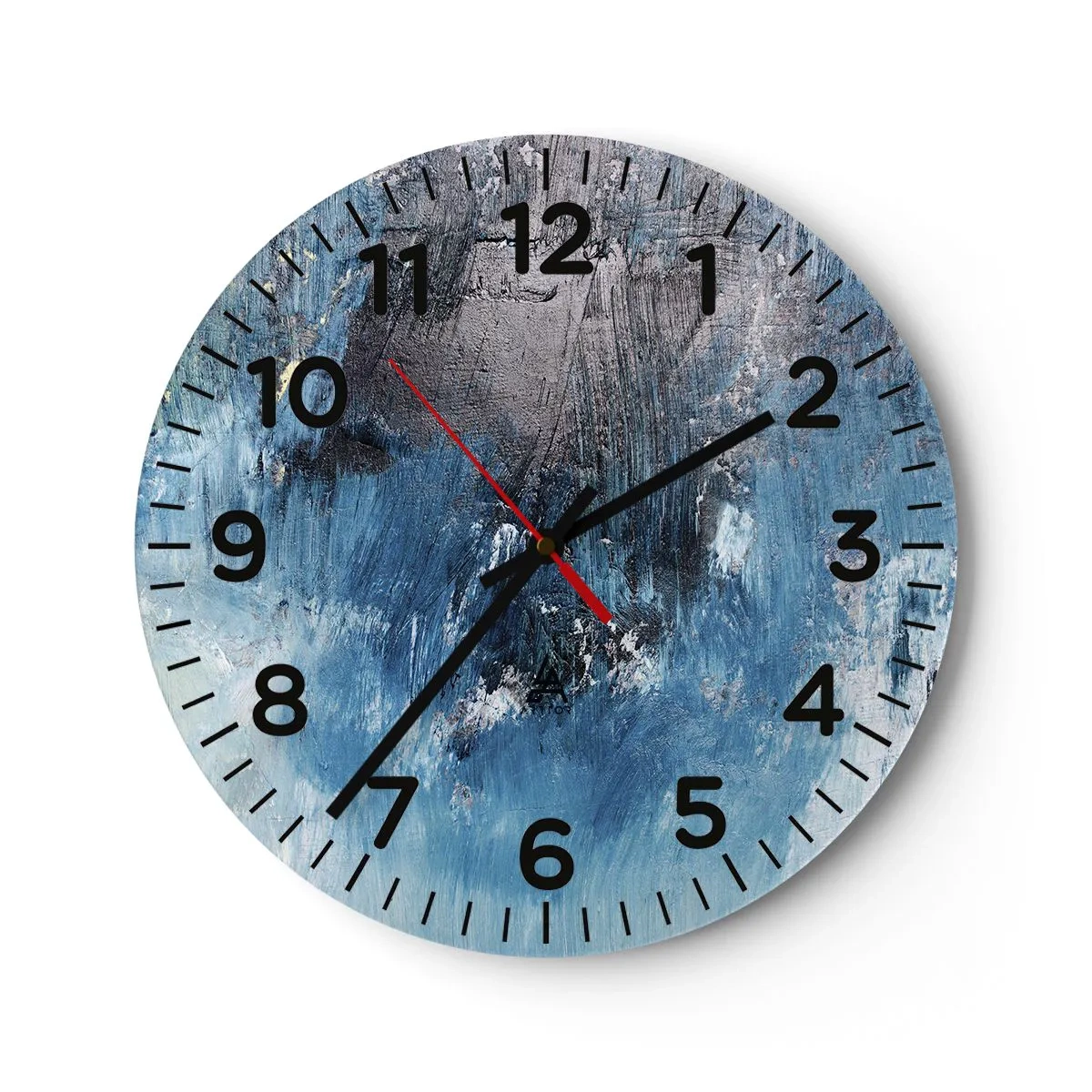 Reloj de pared - Reloj de vidrio - Rapsodia celeste - 40x40 cm