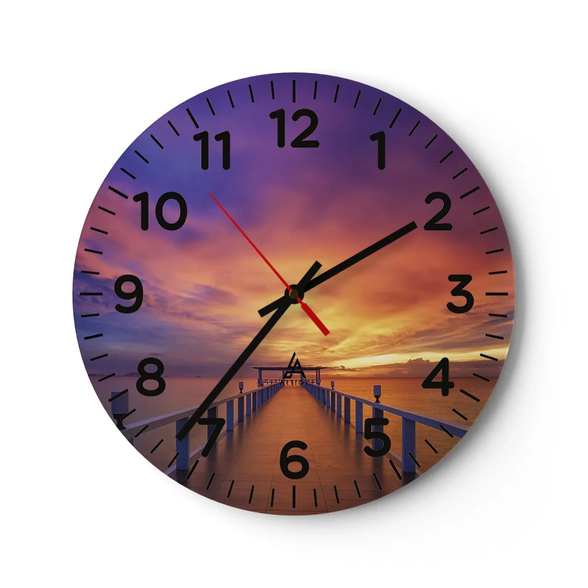 Reloj de pared - Reloj de vidrio - Sin fin - 40x40 cm