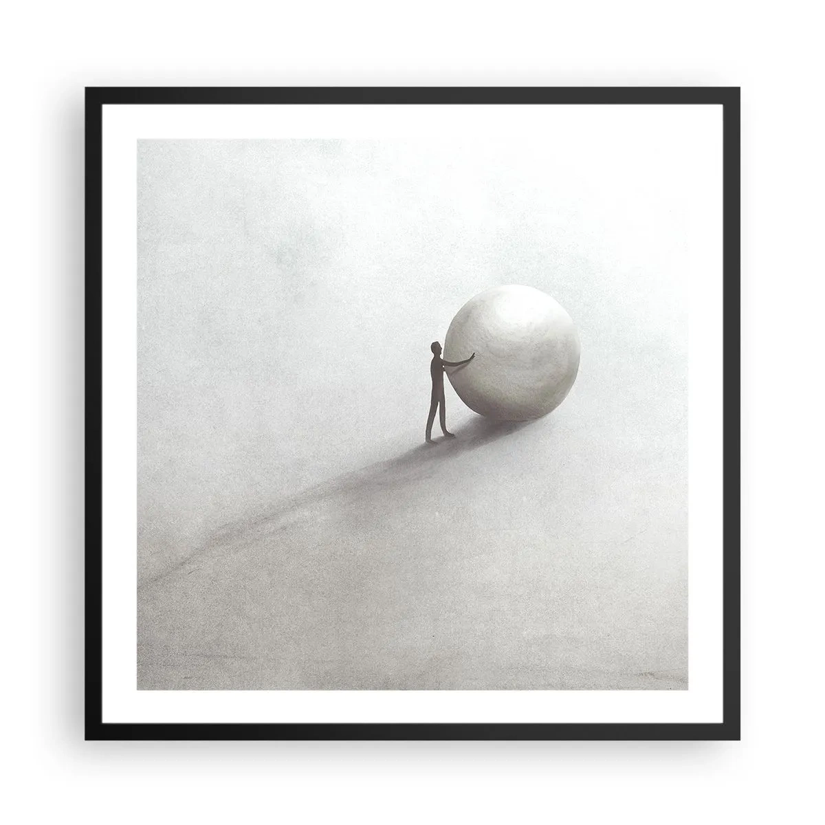 Póster en marco negro - El juego de la vida - 60x60 cm