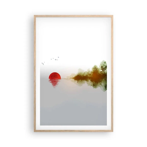 Póster en marco roble claro - Una promesa de paz - 61x91 cm