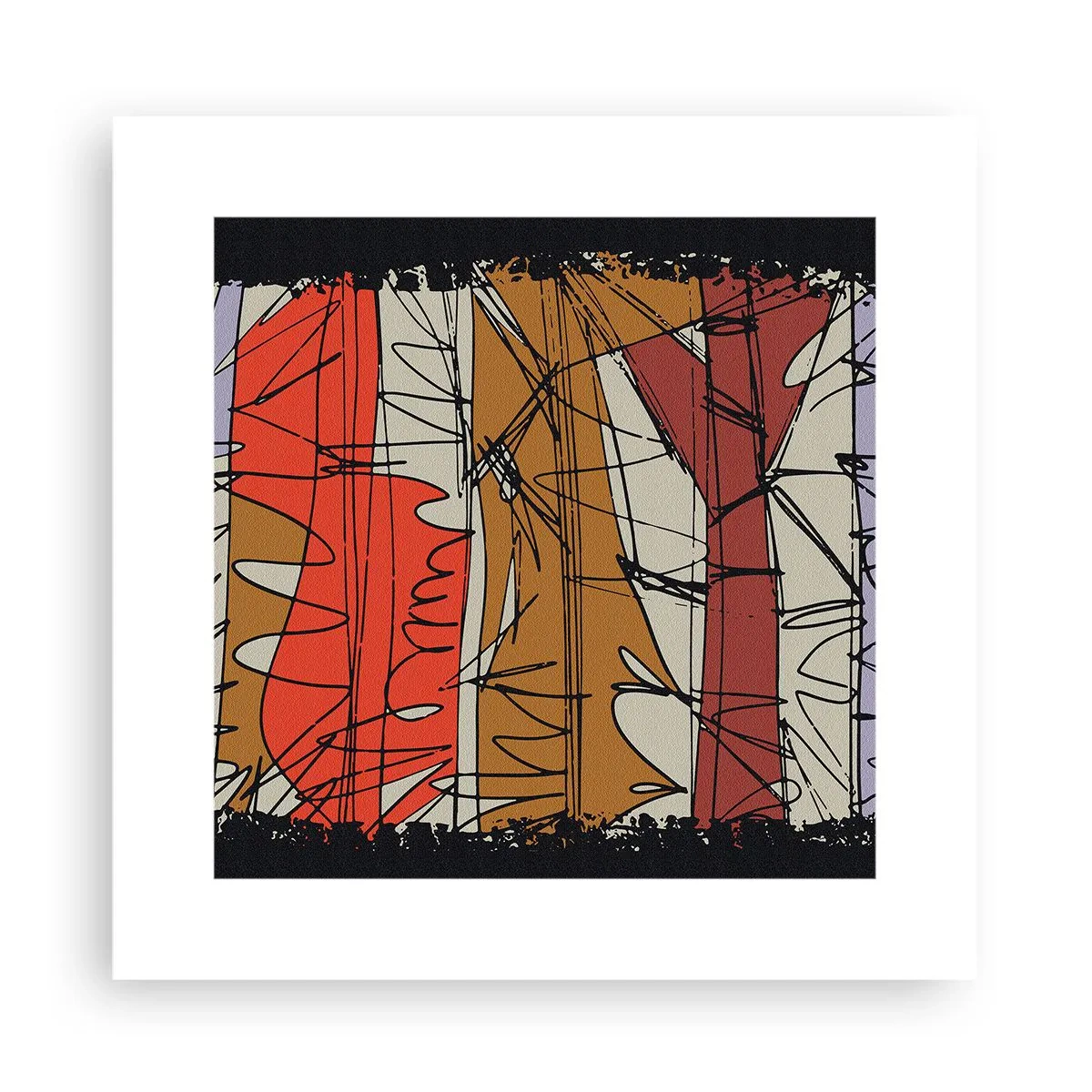 Póster - Composición espontánea - 30x30 cm