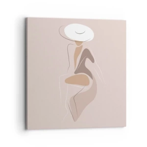 Cuadro sobre lienzo - Impresión de Imagen - Una auténtica dama - 70x70 cm