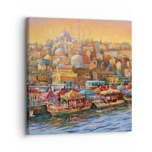 Cuadro sobre lienzo - Impresión de Imagen - Una historia en Estambul - 30x30 cm