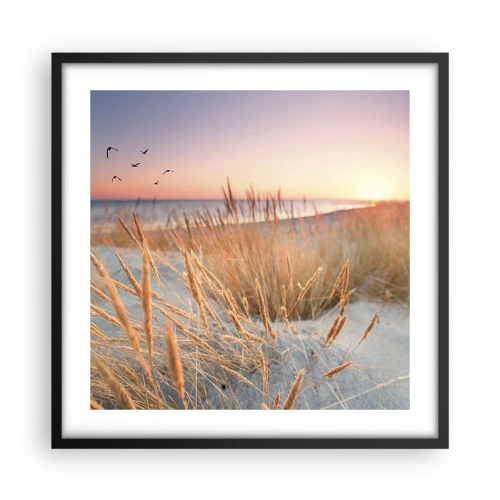 Póster en marco negro - Dulce nana del Báltico - 50x50 cm