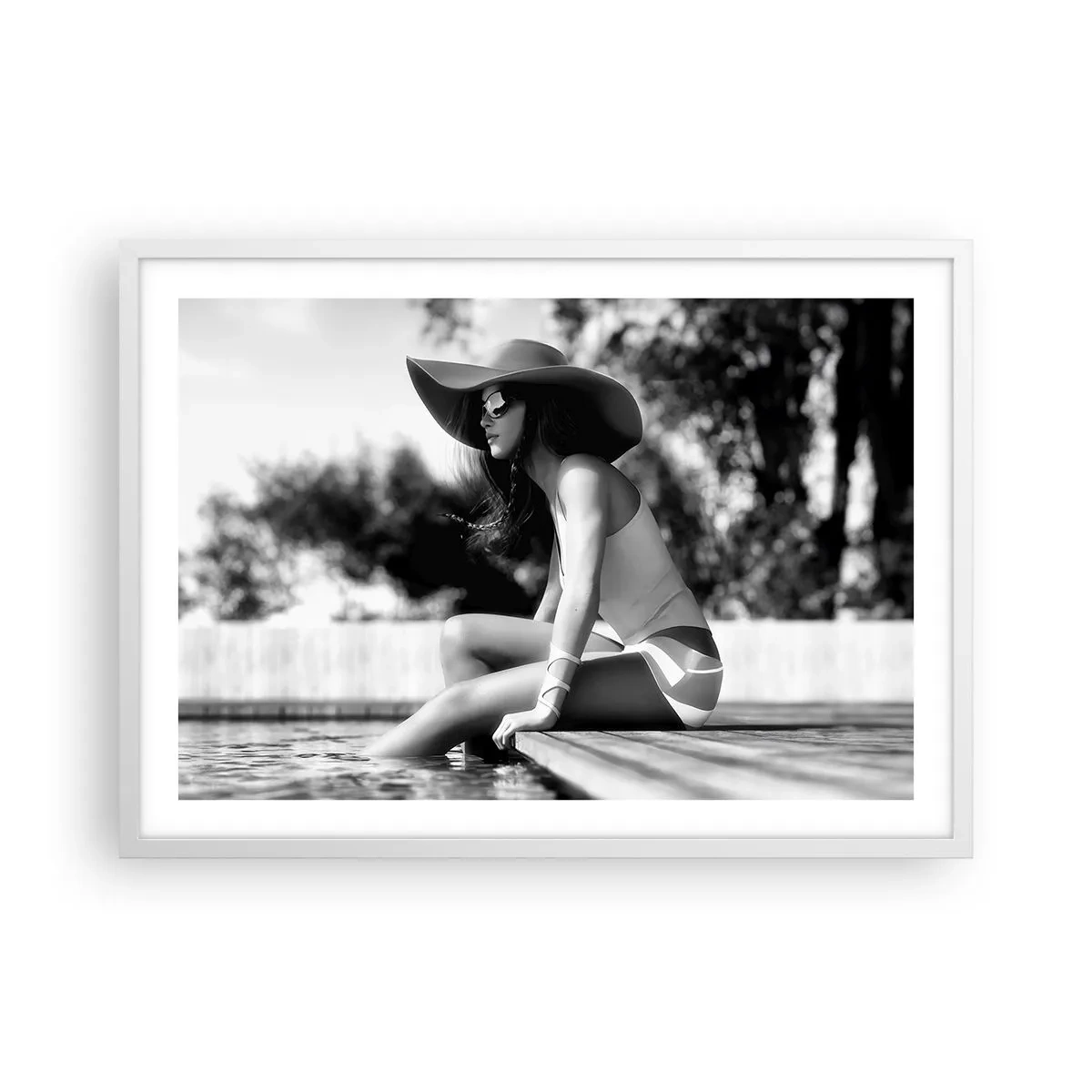 Póster en marco blanco - Un sueño de verano - 70x50 cm