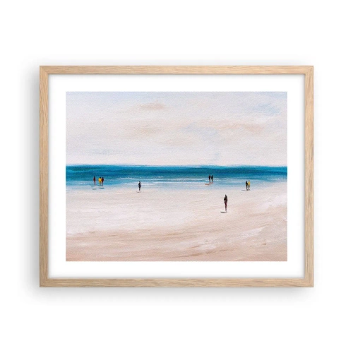 Póster en marco roble claro - Necesidad natural - 50x40 cm