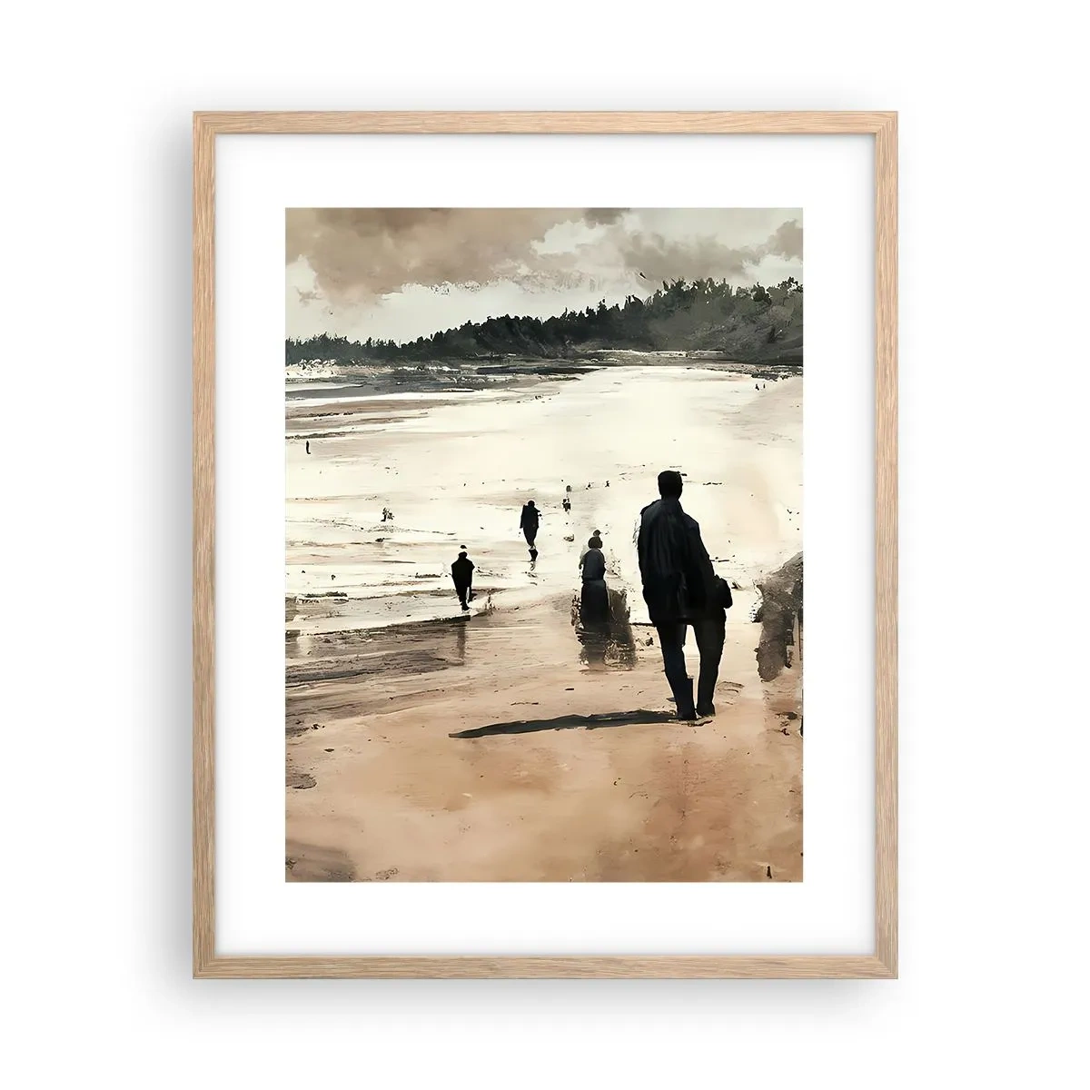 Póster en marco roble claro - Un sueño evocado - 40x50 cm
